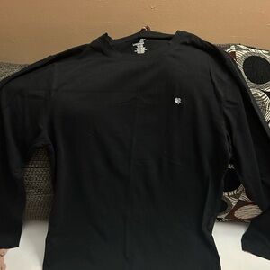 Lucky Brand Black Long Sleeve Tee